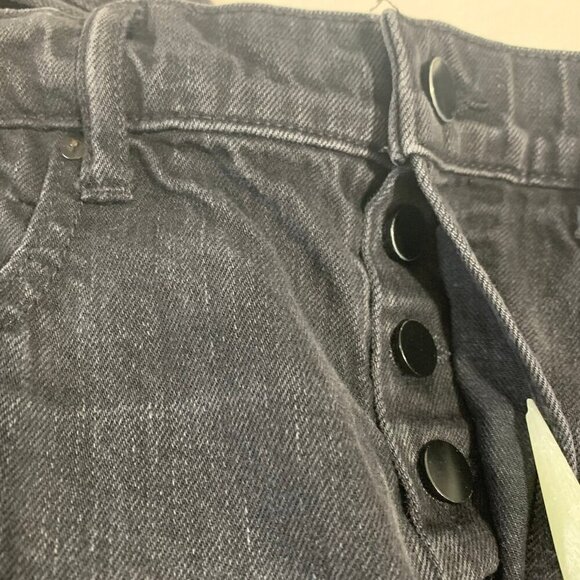 Alexander Wang black fade hidden button fly 003 100% cotton denim jeans - Picture 9 of 12